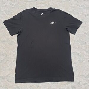 Nike Shirt Mens Small Black Pullover Short Sleeve